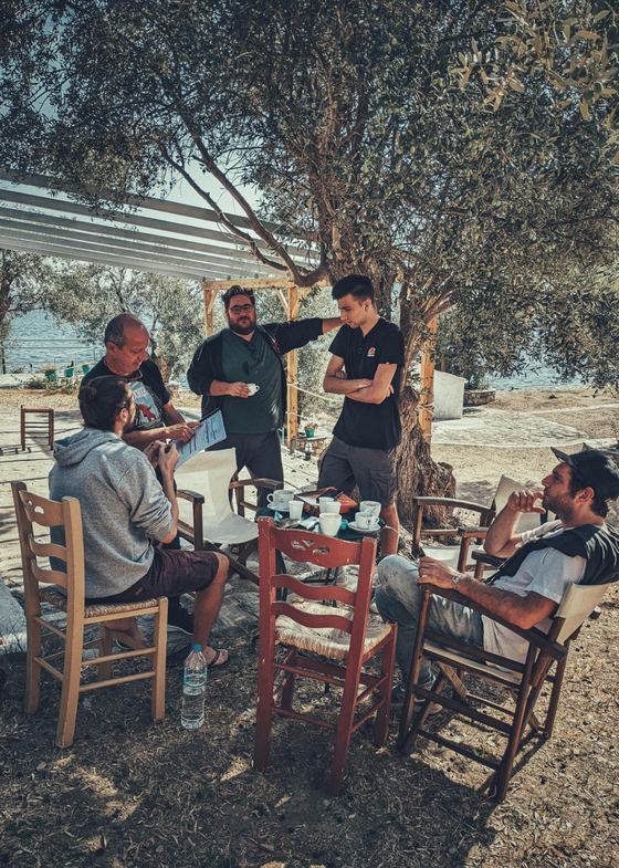 «γυάλα» — από τα γυρίσματα στη Σάμο