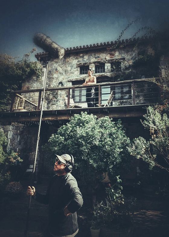 «γυάλα» — από τα γυρίσματα στη Σάμο